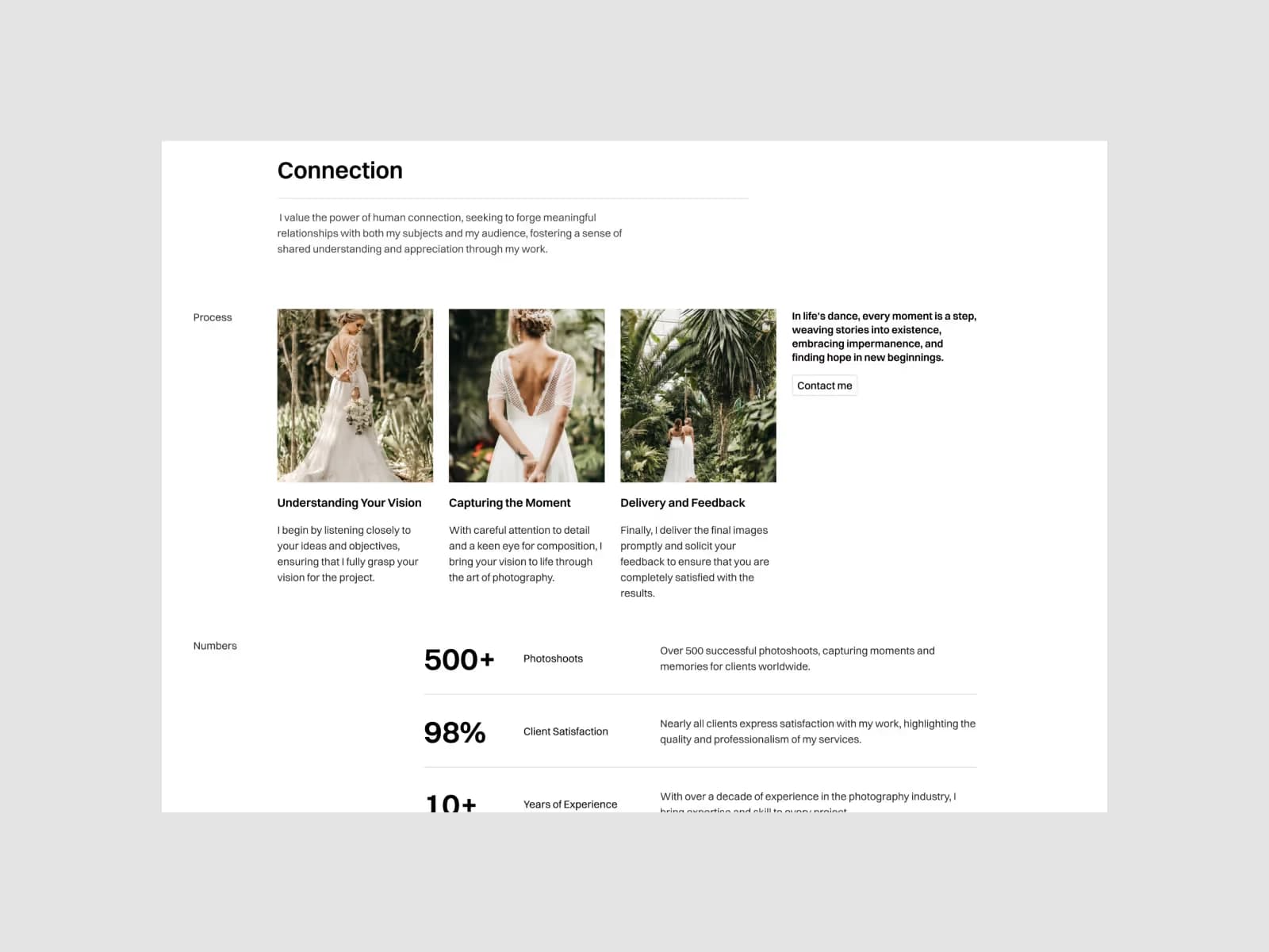 Senzill Portfolio Template template, screen 4